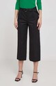 Παντελόνι Lauren Ralph Lauren με ελαστάν μαύρο 200876606