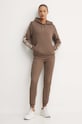 Guess spodnie dresowe BRITNEY V2YB15.KB3P2 brązowy NC25