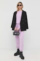 Tepláky Patrizia Pepe 8P0499.K087 fialová SS23