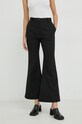 By Malene Birger spodnie z domieszką wełny czarny Q70369017