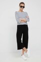 Вълнен панталон Dkny P2KQBG78 черен SS23