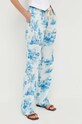Red Valentino pantaloni de bumbac 2R0RBG606SE albastru SS23