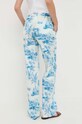 Îmbrăcăminte Red Valentino pantaloni de bumbac 2R0RBG606SE albastru