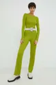 Résumé spodnie wełniane zielony