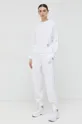 Παντελόνι φόρμας Armani Exchange λευκό