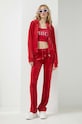 Παντελόνι φόρμας Juicy Couture Del Ray JCAP180.122 κόκκινο SS24