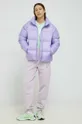 Бавовняні спортивні штани Fila фіолетовий