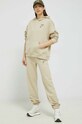 Хлопковые спортивные штаны Fila FAW0445 бежевый SS23
