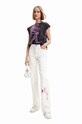 Traperice Desigual x Różowa Pantera visoki bijela 23SWDD61
