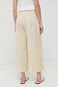 Одежда Льняные брюки Max Mara Leisure 2331310236600 бежевый