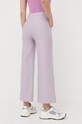 Odzież Max Mara Leisure spodnie 2337810336600 fioletowy