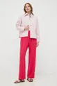 Max Mara Leisure nadrág rózsaszín
