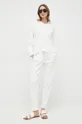 Παντελόνι φόρμας Max Mara Leisure λευκό