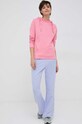 Βαμβακερό παντελόνι United Colors of Benetton 3OJADF00K.2H0 μωβ SS23