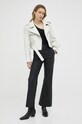 By Malene Birger spodnie skórzane Evyn Q66175077 czarny SS23