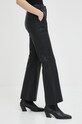 By Malene Birger spodnie skórzane Evyn czarny Q66175077