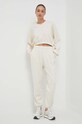 Reebok Classic spodnie dresowe bawełniane ND Pant HS0373 beżowy SS23