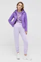 Pinko pantaloni da jogging in cotone violetto