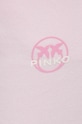 Pinko spodnie dresowe bawełniane różowy 100371.A0KN