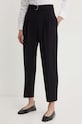 BOSS pantaloni drept negru 50490037