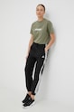 Adidas pantaloni de trening din bumbac HA4375 negru SS23