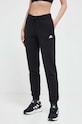 adidas pantaloni de trening din bumbac uni negru IC6868