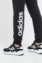 μαύρο Βαμβακερό παντελόνι adidas