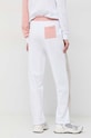 Odzież Armani Exchange spodnie dresowe bawełniane 3RYP79.YJDHZ biały