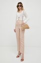 Armani Exchange pantaloni din in 3RYP09.YN5KZ bej SS23