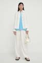 Samsoe Samsoe pantaloni F23100048 bej SS25