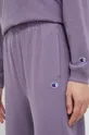 fioletowy Champion spodnie dresowe bawełniane