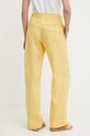 Odzież Lauren Ralph Lauren spodnie lniane 200735136 żółty