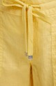 Lauren Ralph Lauren spodnie lniane żółty 200735136