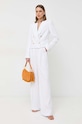 Nohavice MICHAEL Michael Kors MS330H2ENX biela SS24
