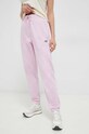 New Balance pantaloni de trening tricotaj roz UP21500LLC