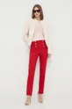 Morgan spodnie czerwony