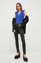 Morgan pantaloni PALY.NOIR negru SS23