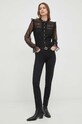 Morgan spodnie PRETTY PRETTY.NOIR czarny SS23