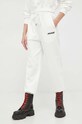 Miss Sixty pantaloni de trening din bumbac 6W1PJ7581000 alb SS23