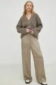 Lovechild spodnie Hazel brązowy