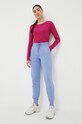 4F pantaloni de trening 4FSS23TTROF229 albastru SS23