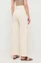 Oblečenie Nohavice s prímesou ľanu Patrizia Pepe 2P1483.A247 béžová