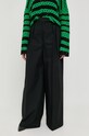 Bavlněné kalhoty Patrizia Pepe 2P1496.A278 černá SS23
