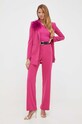Hlače Patrizia Pepe roza 2P1499.A049