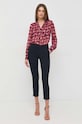 Morgan pantaloni PROSY.F.MARINE bleumarin AW24