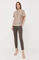 Morgan pantaloni drept verde PROSY.F.ORGANIC