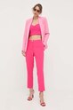 Kalhoty Morgan PCRIS.F PCRIS.F.ROSE.FLUO růžová SS23