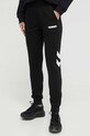 Hummel spodnie dresowe hmlLEGACY WOMAN TAPERED PANTS nadruk czarny 212564
