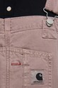 Carhartt WIP overalls Bib Overall Straight pink I030287