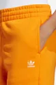 orange adidas Originals cotton joggers